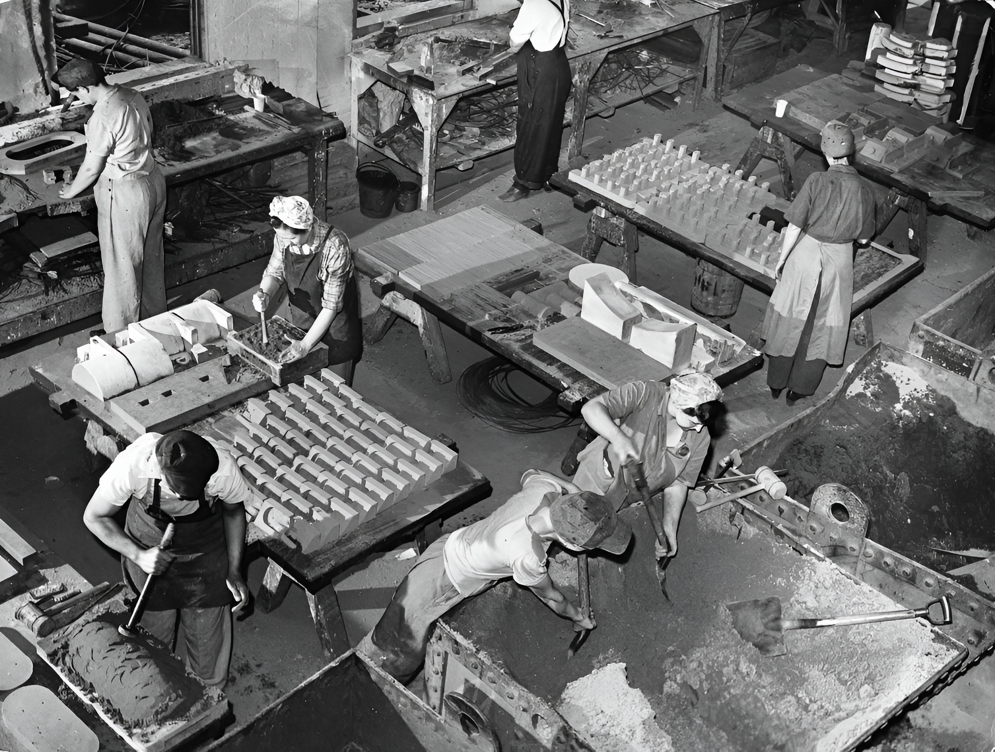 women steel workers